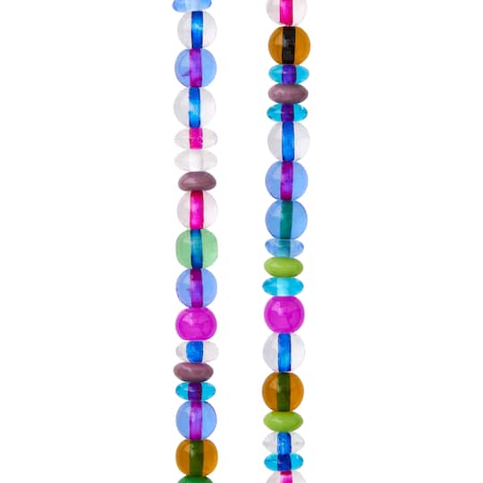 12 Pack: Multicolor Small Lampwork Glass Rondelle Beads, 6mm by Bead Landing™